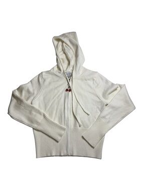 Urban Weekend White Hoodie Sweater Juniors XL Slim Fit Cropped